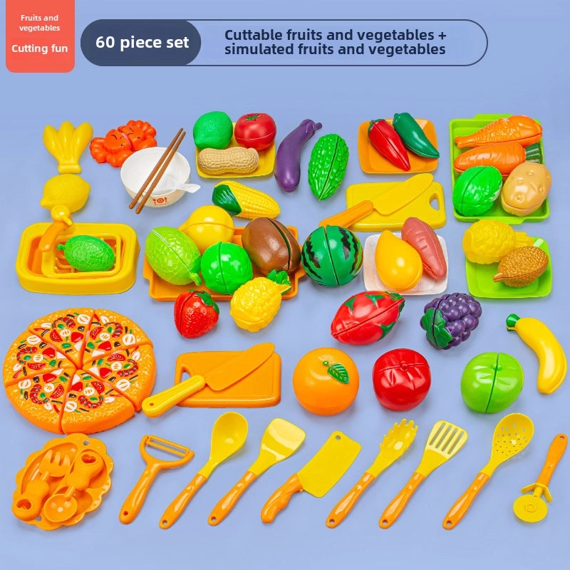 儿童厨房玩具海鲜水果蔬菜烧烤火锅仿真食品套装|儿童玩具