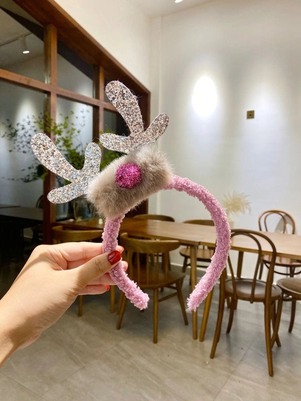 Minimalist Christmas Antler Hair Band Daily Holiday Accessory | Hair Accessories