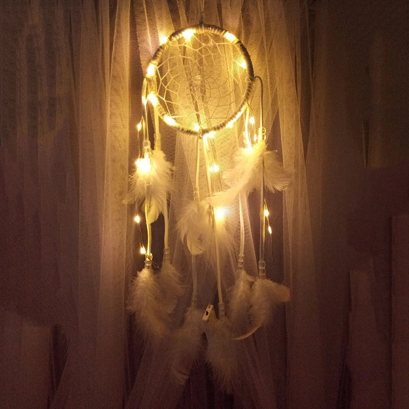 Minimalist Feather Dreamcatcher Wall Art, Boho Grid Style | Home Decor