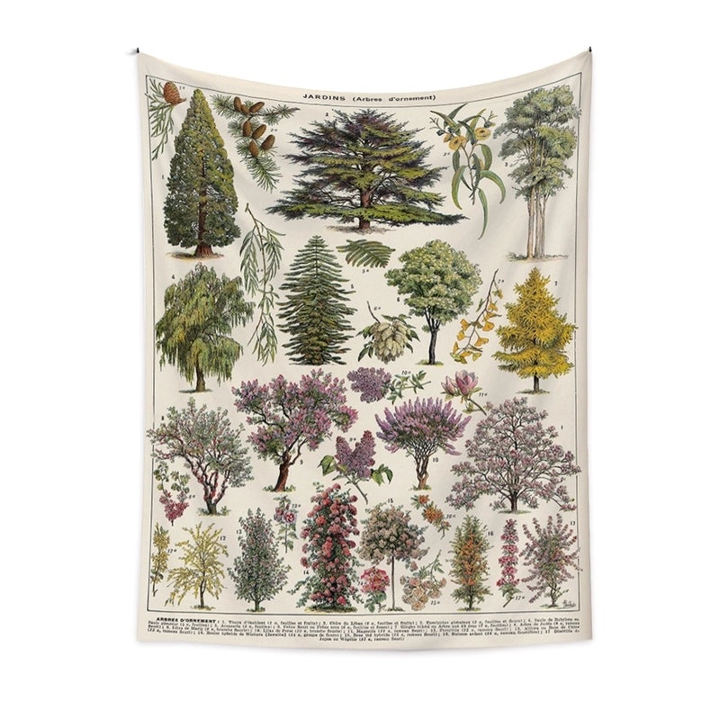 Elegant Tree Wall Hanging Polyester Tapestry|Home Decor Wall Art