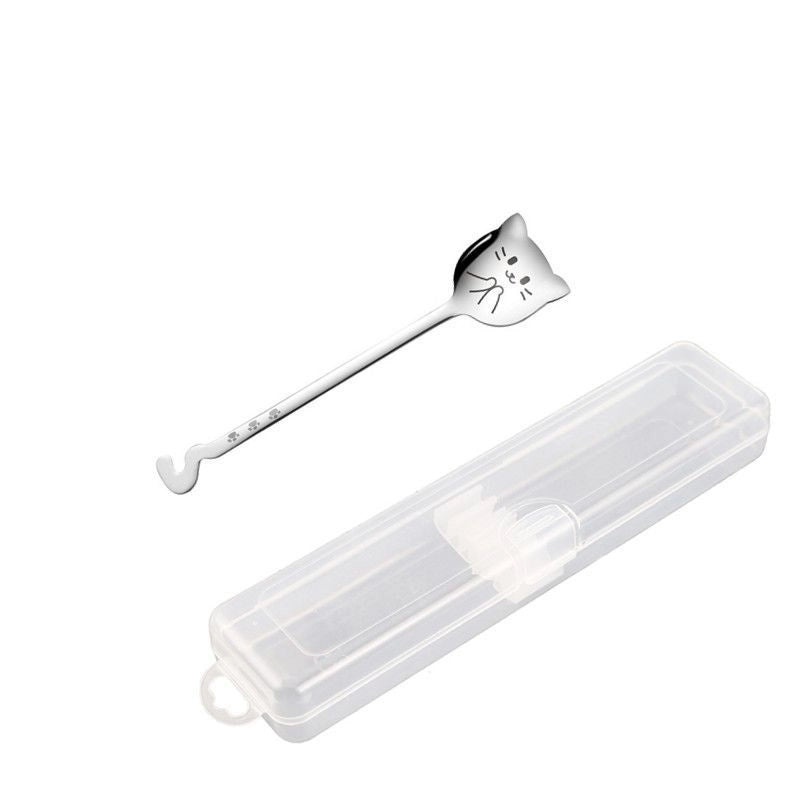 Adorable Cat Design 304 Stainless Steel Spoon Single Piece|Kitchen Utensils