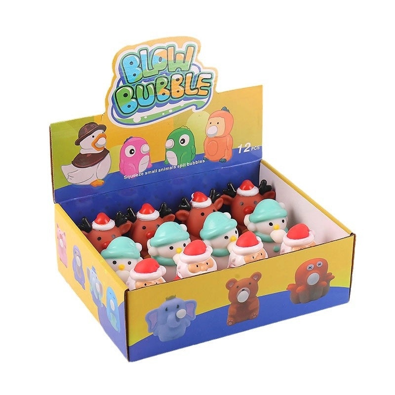 Christmas Squishy Animal Toys Santa Claus Snowman Soft PVC TPR Stress Relief Gifts|Squishy Toys & Stress Relief