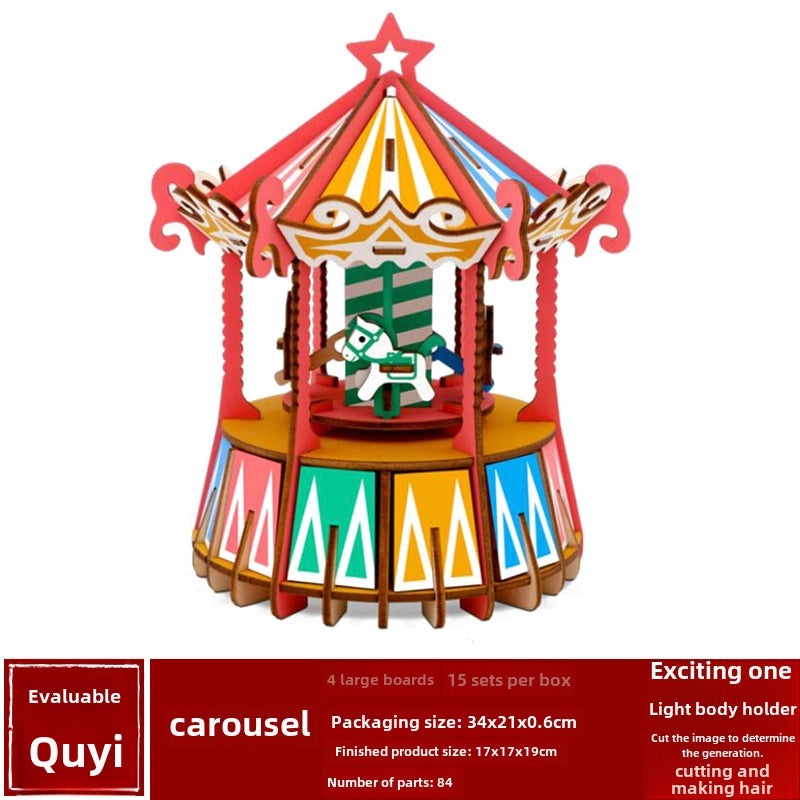 Handmade Wooden 3D Puzzle for Kids and Adults | Educational Toys & Games