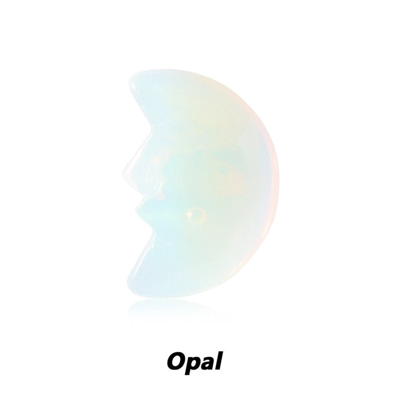 Minimalist Amethyst Moon Gem Decorative Ornaments for Home|Home Decor