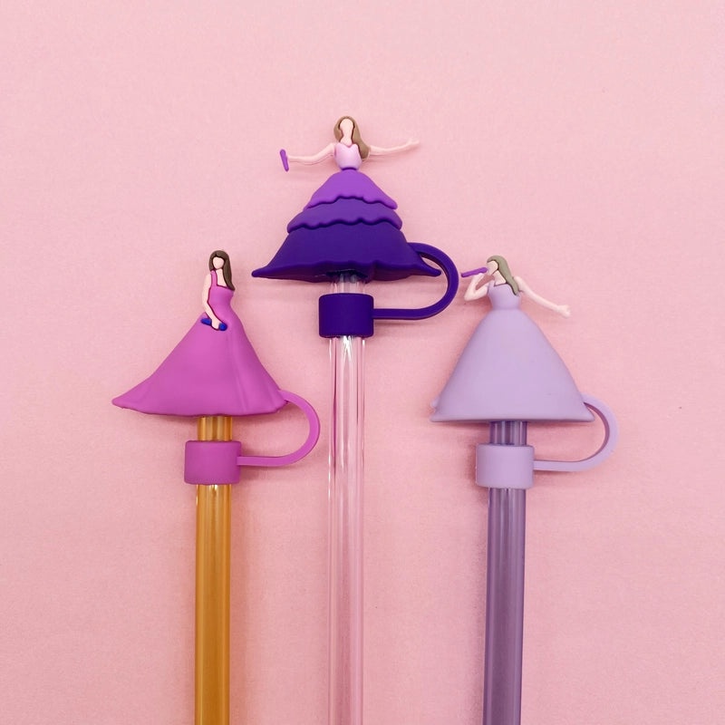 Adorable Human-Shaped PVC Straw Cap - 1 Piece | Drinkware Accessories