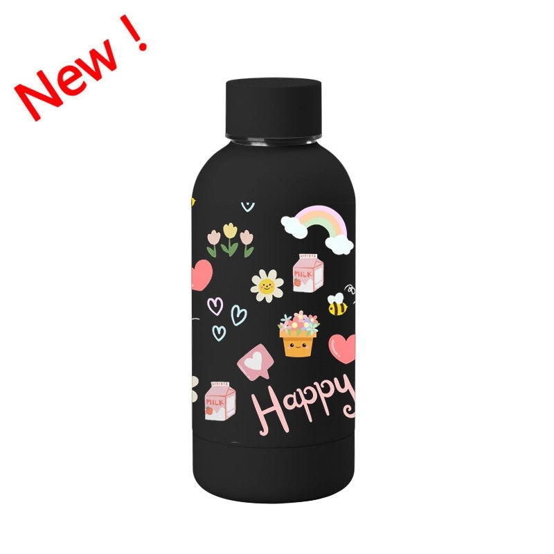 Cute Cartoon Star Stainless Steel Insulated Thermos Cup | Drinkware & Travel Mugs