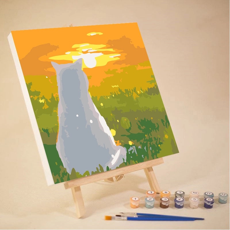 10-12 Color High Quality Pigment Set for DIY Digital Oil Painting Landscape | Painting Supplies