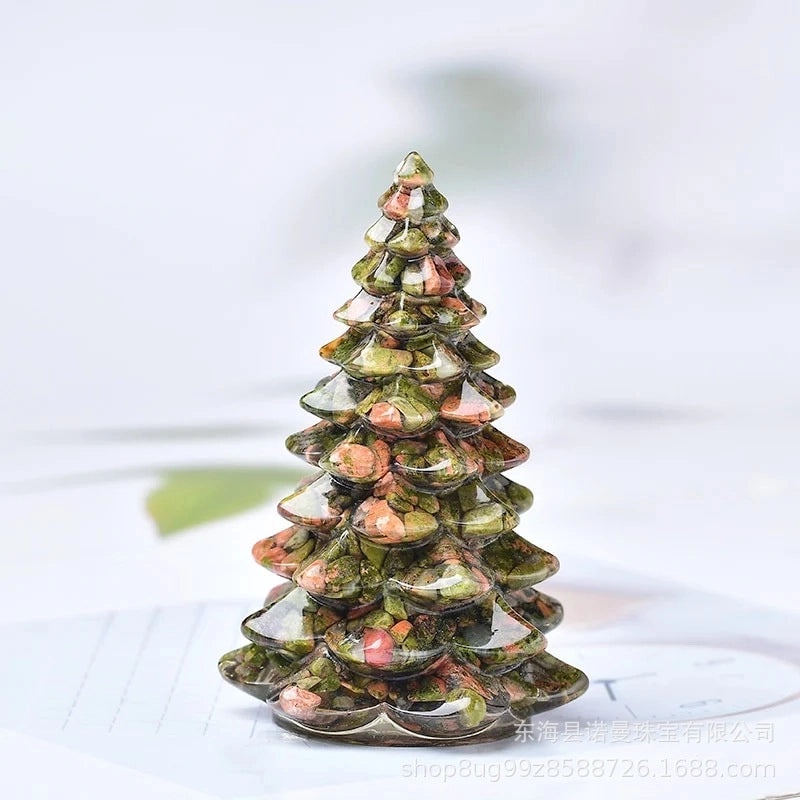 Minimalist Synthetic Resin Christmas Tree Ornaments | Holiday Decorations