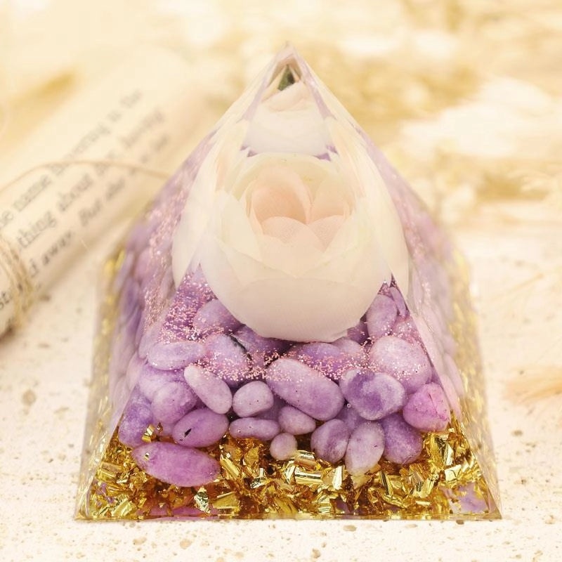 Minimalist Pyramid Resin Crystal Ornament|Home Decor