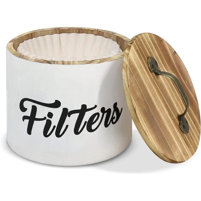 Wooden Coffee Filter with Minimalist Letter Design 1 Piece | Kitchen & Dining Accessories