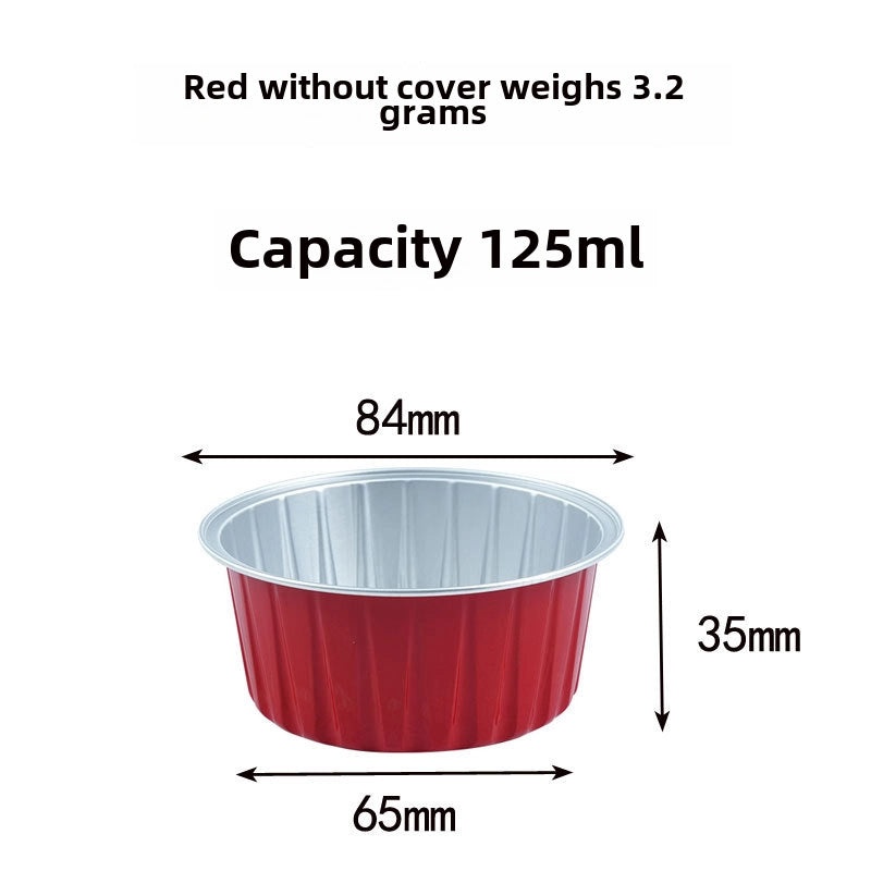Aluminum Foil Baking Cups for Air Fryer Pudding Cake Molds Round Disposable Cake Bowls|Bakeware & Cooking Accessories