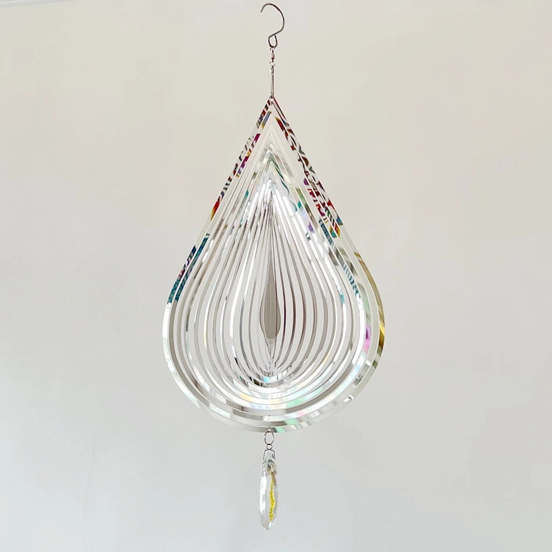 Elegant Metal Water Droplets Wind Chime Wall Decor | Home Decor