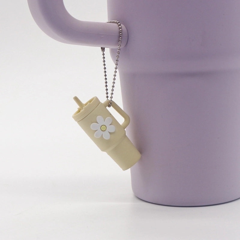 Cartoon Floral Soft Rubber Unisex Cup Charms|Drinkware Accessories
