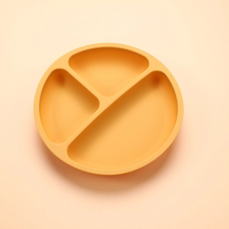 Stylish Single Solid Color Silicone Plate for Daily Use|Kitchenware & Dining Accessories