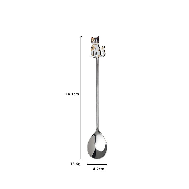 Adorable Cartoon Stainless Steel Spoon Single Piece | Kitchen Utensils & Cutlery