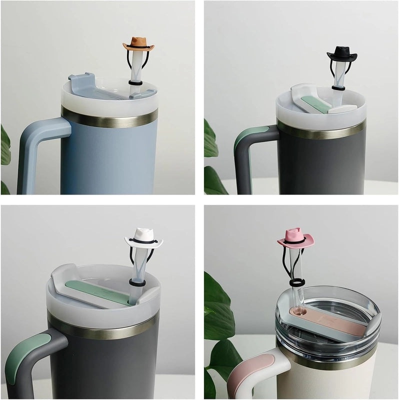 Multicolor Silica Gel Straw Cap for Drinks Casual Elegant Cute Design | Drink Accessories