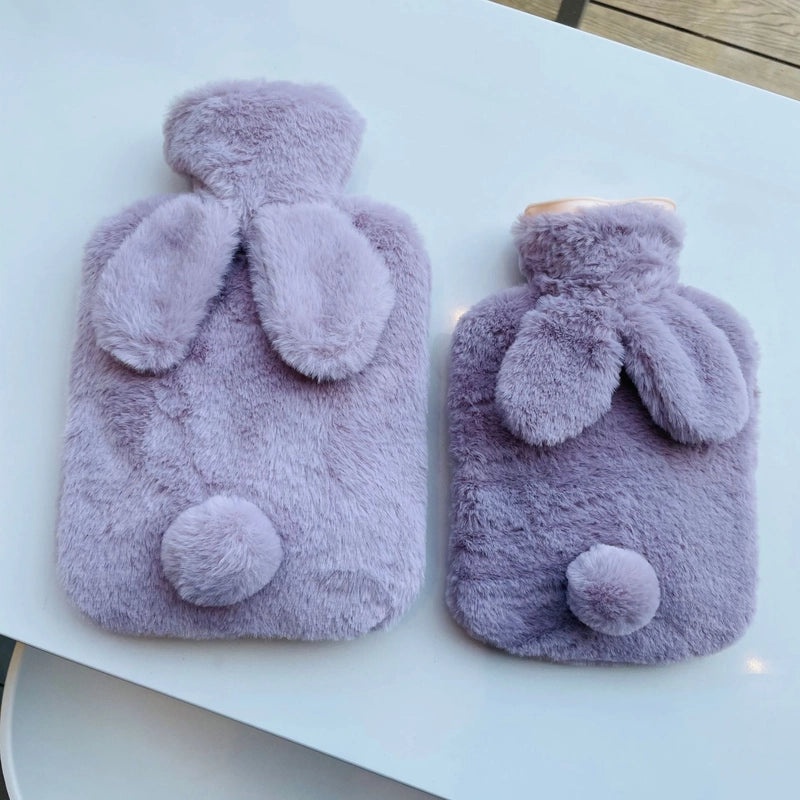 Korean Style Large Plush Rabbit Hot Water Bag PVC Injection Warm Hand Compress Hot Sale|Home & Living/Heating Pads & Compresses