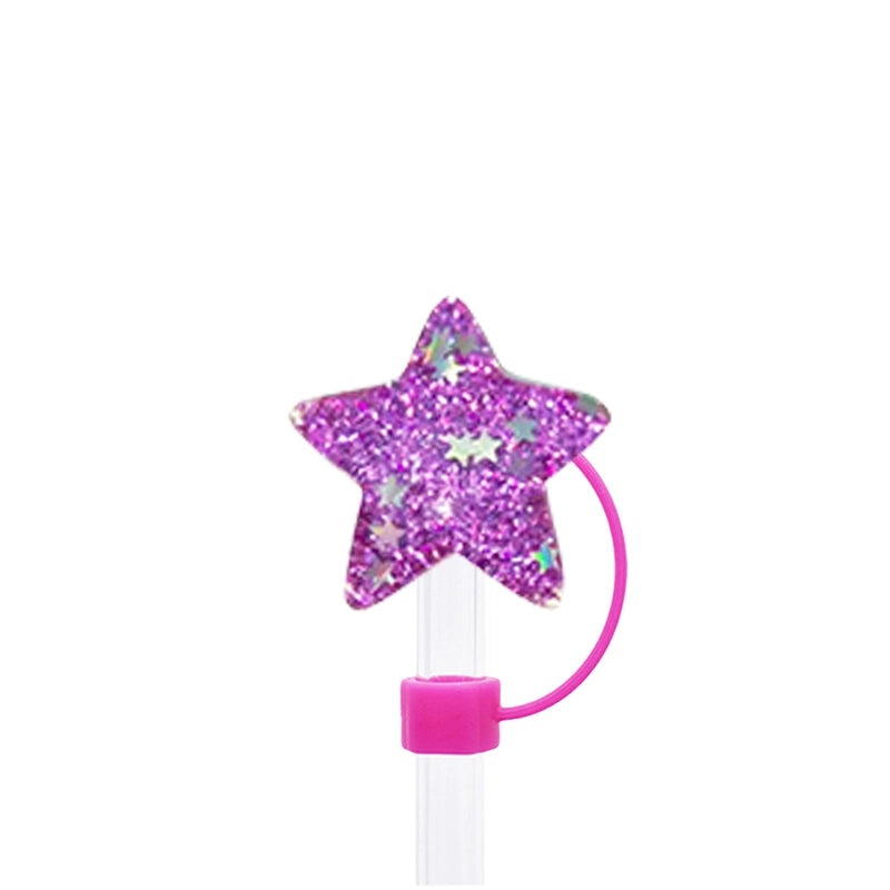 Cute Star Silica Gel Straw Cap for Drinks | Drinkware Accessories