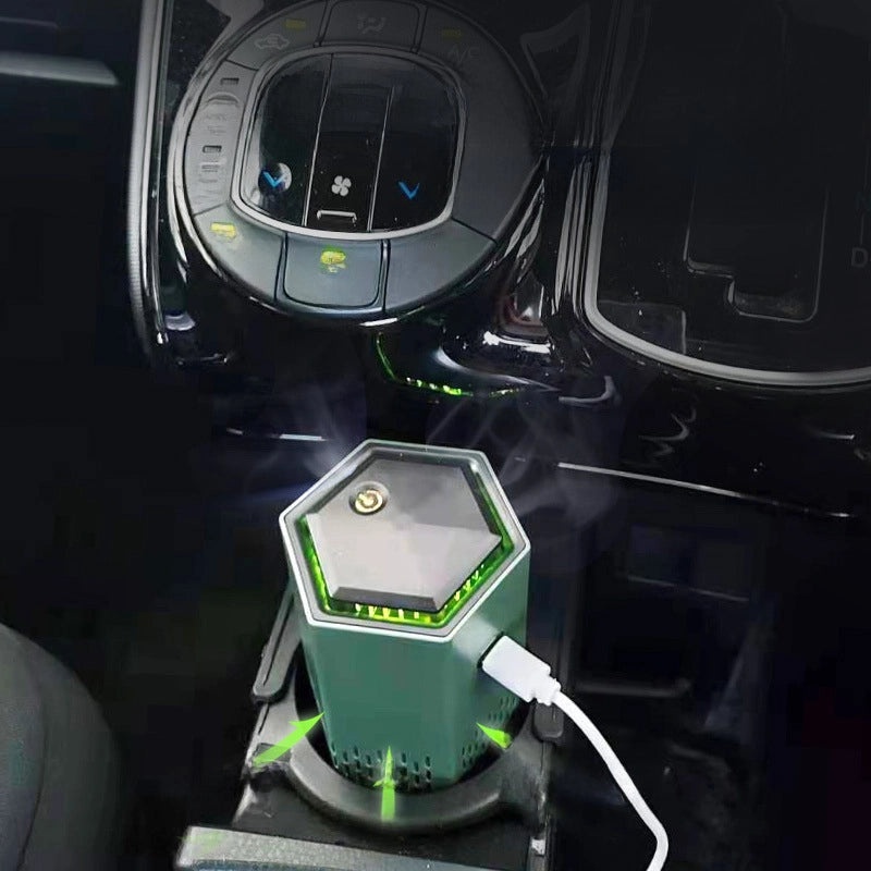 Car Air Purifier K01 Type-C Negative Ion Smoke Remover Desktop Aroma Diffuser | Car Accessories
