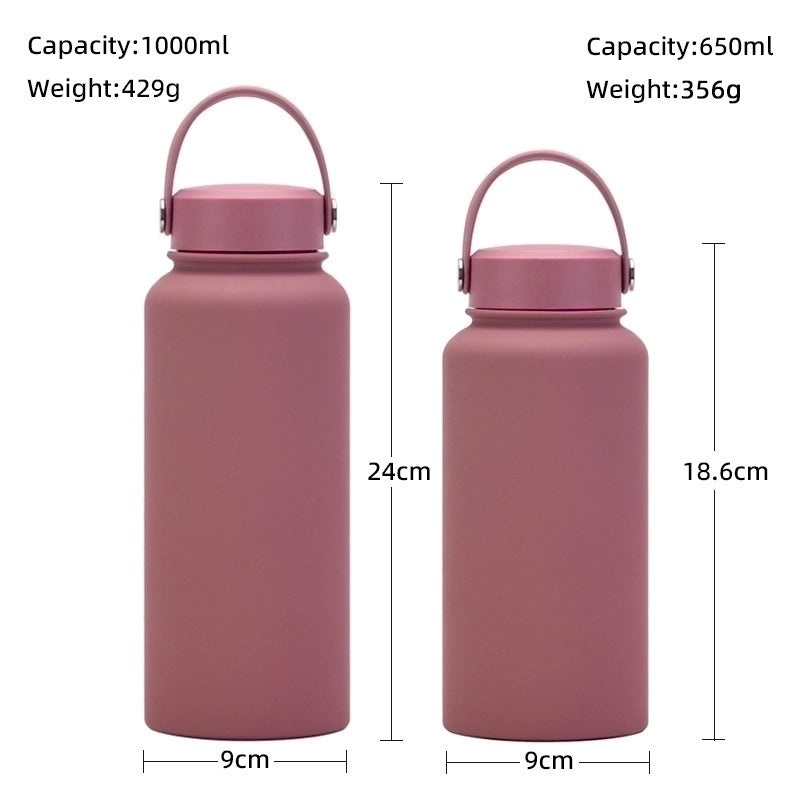 Stainless Steel Water Bottle Single Piece Casual Solid Color | Drinkware & Hydration