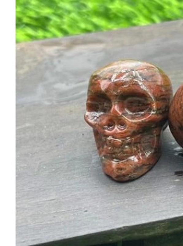 Halloween Punk Skull Natural Stone Decor|Jewelry & Accessories