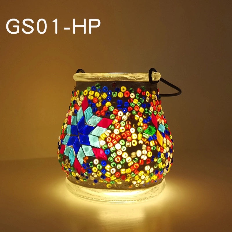 Handcrafted Painted Clay Geometric Glass Seed Beads | Handmade Jewelry Accessories