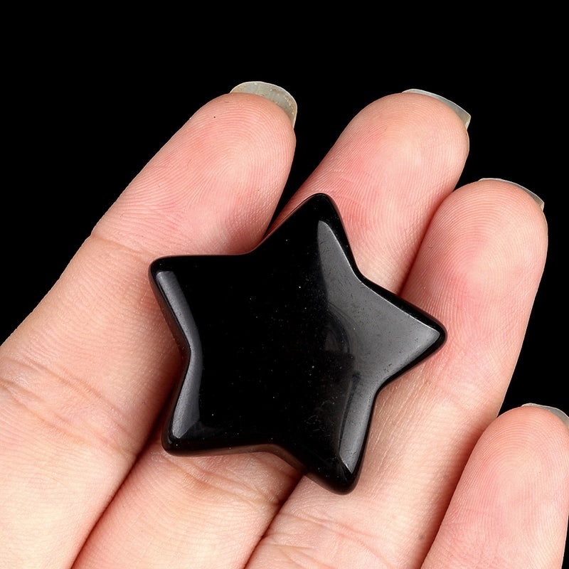 Natural Crystal Agate Star-Shaped Bead Pendant | Jewelry Accessories