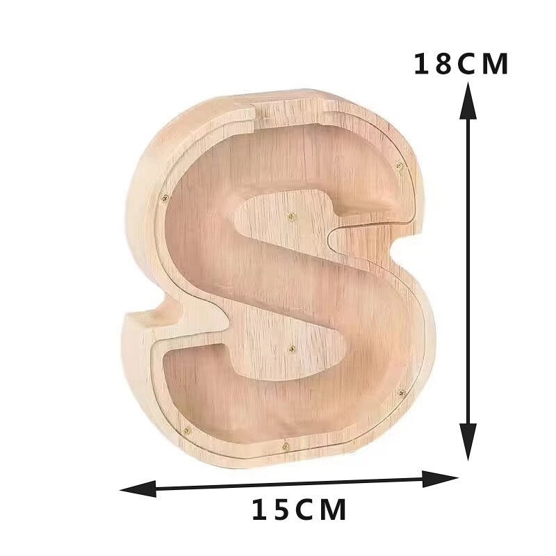 Piggy Bank Wooden Letter Toy for Kids | Educational Wooden Toys