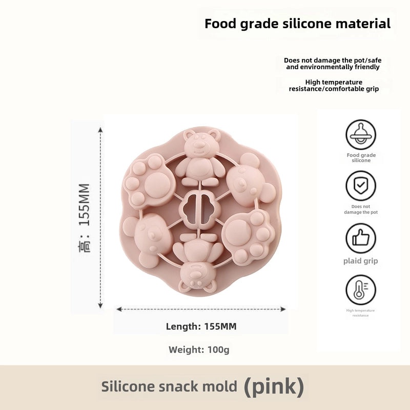 Baby Silicone Cat Claw Steamed Cake Mold for Infant Food Baking | Baby Feeding Accessories