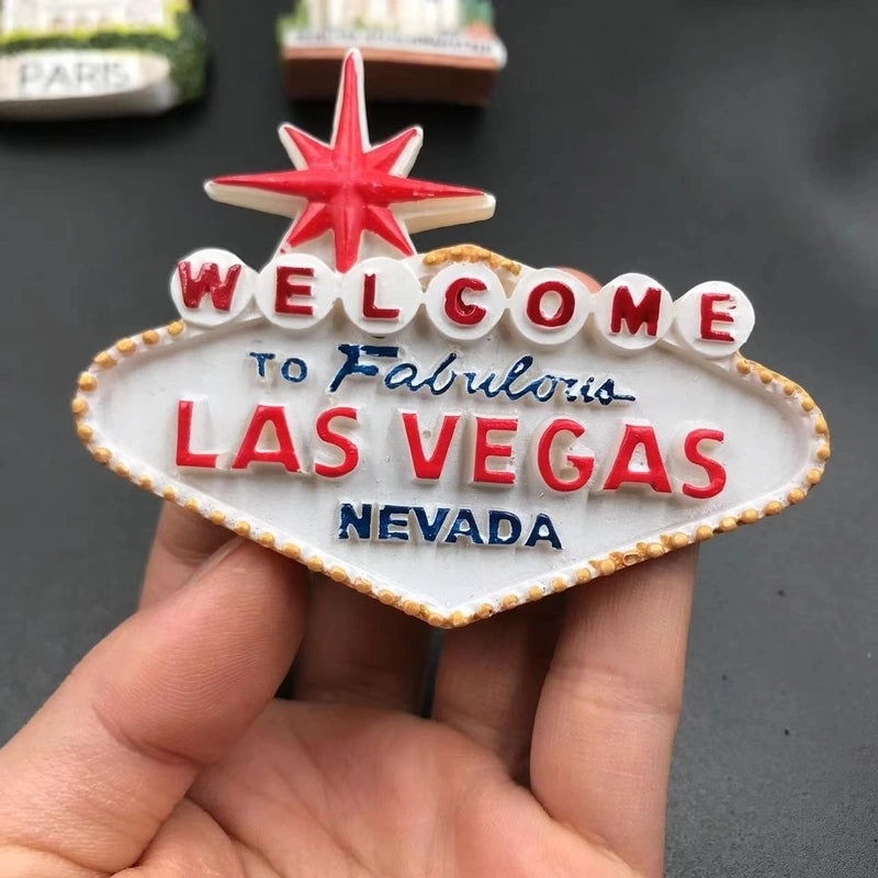 Washington USA Germany Swan Castle France Italy Syria Gulg Bell Magnetic Resin Refrigerator Magnet|Home Decor Magnets