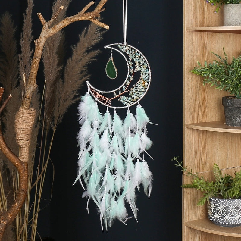 Elegant Geometric Feather Dreamcatcher Wall Art for Casual Home Decor | Wall Art & Decor