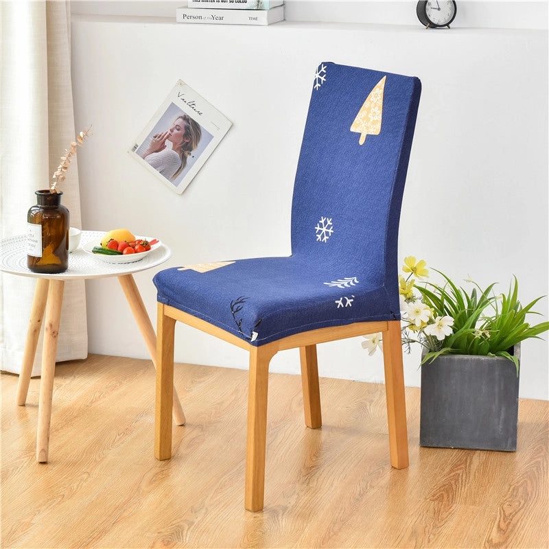Minimalist Geometric Polyester Chair Cover for Casual Elegant Decor | Home Decor & Furniture Accessories