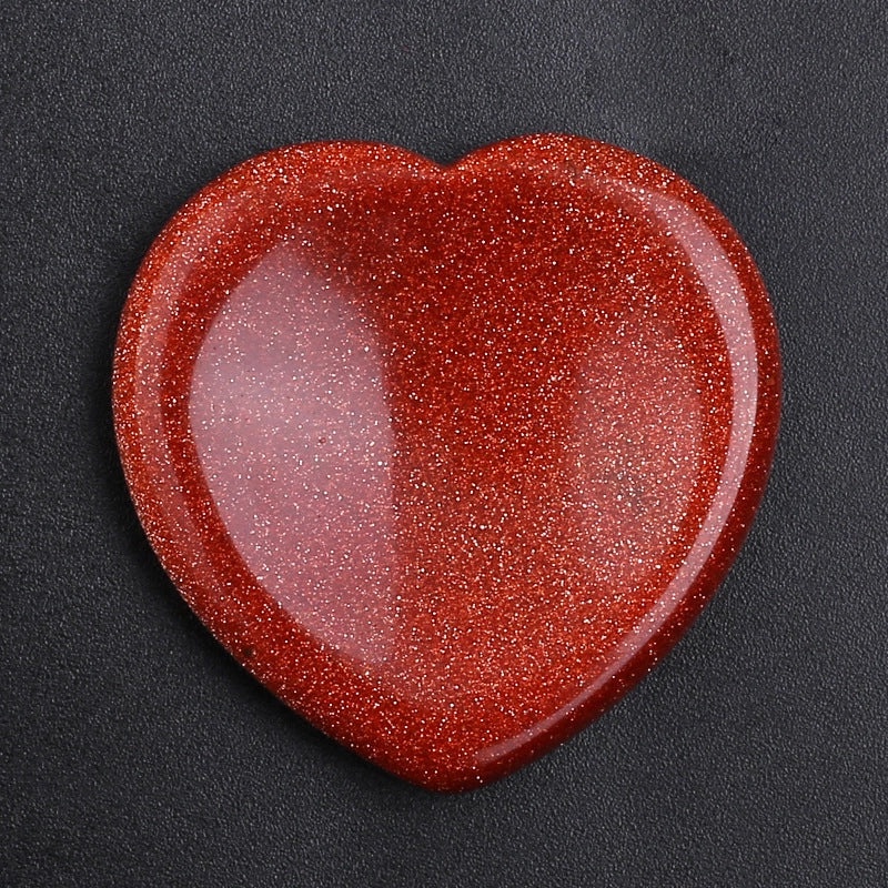 Retro Minimalist Heart Shaped Jade Stone Gem N2683-Y09 | Jewelry & Accessories