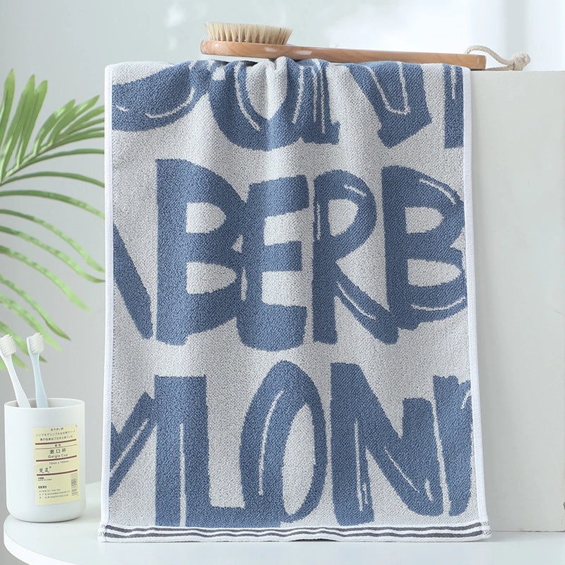 Double-sided Thick Cotton Face Towel Soft Absorbent Colorful Hair Drying Towel Factory Direct|Home Textiles & Towels