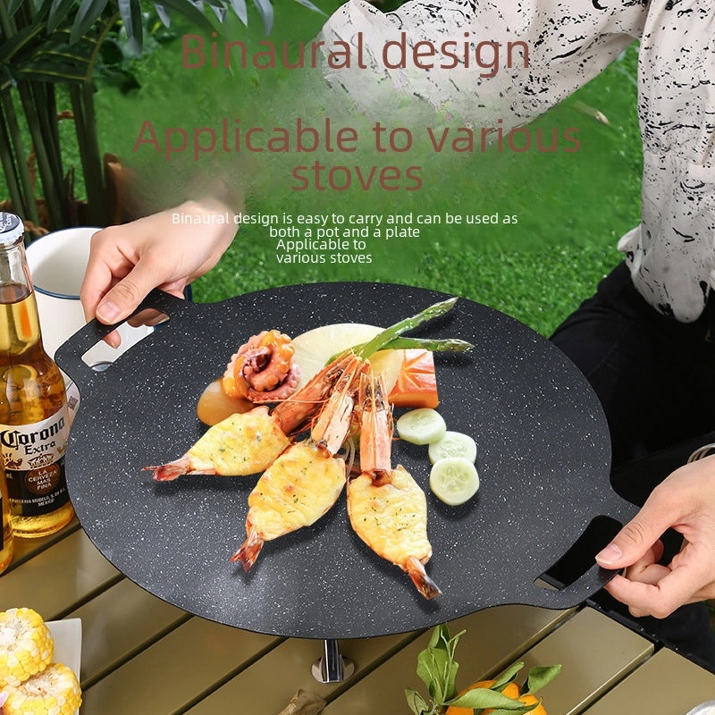 Portable Non-stick Korean BBQ Mushroom Grill Tray | Outdoor BBQ Accessories