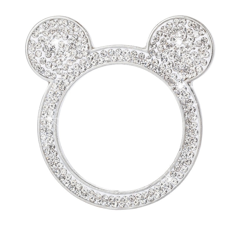 Diamond Bear Car Ignition Button Cover One-Click Start Ring Sticker Cute Mouse Universal Decorative | Car Accessories