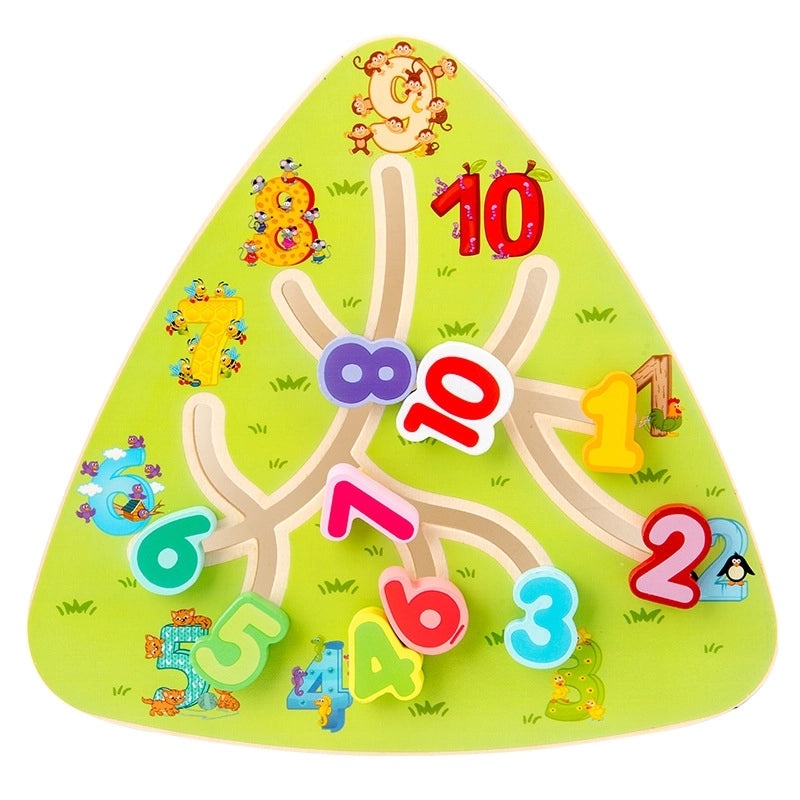 Wooden Number Building Blocks for Toddlers Ages 3-6 | Educational Toys