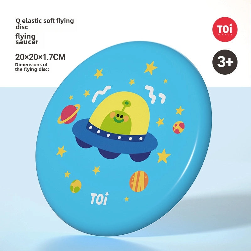 TOI Tuyi Kids Soft Flying Saucer Toy Outdoor Cartoon Park Parent-Child Fitness Sports|儿童户外玩具