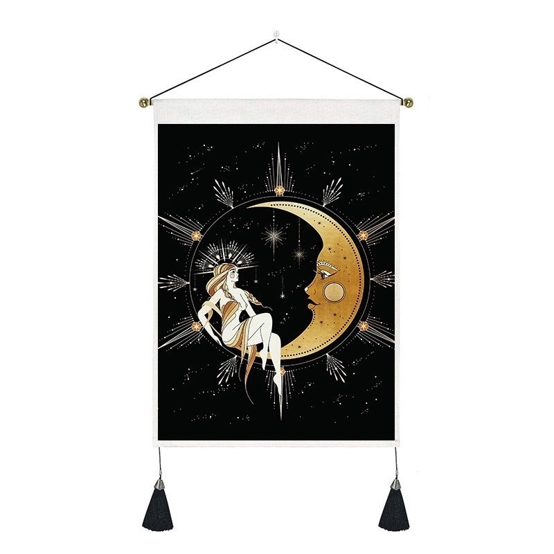 Vintage Starry Sky and Moon Wall Tapestry|Home Decor