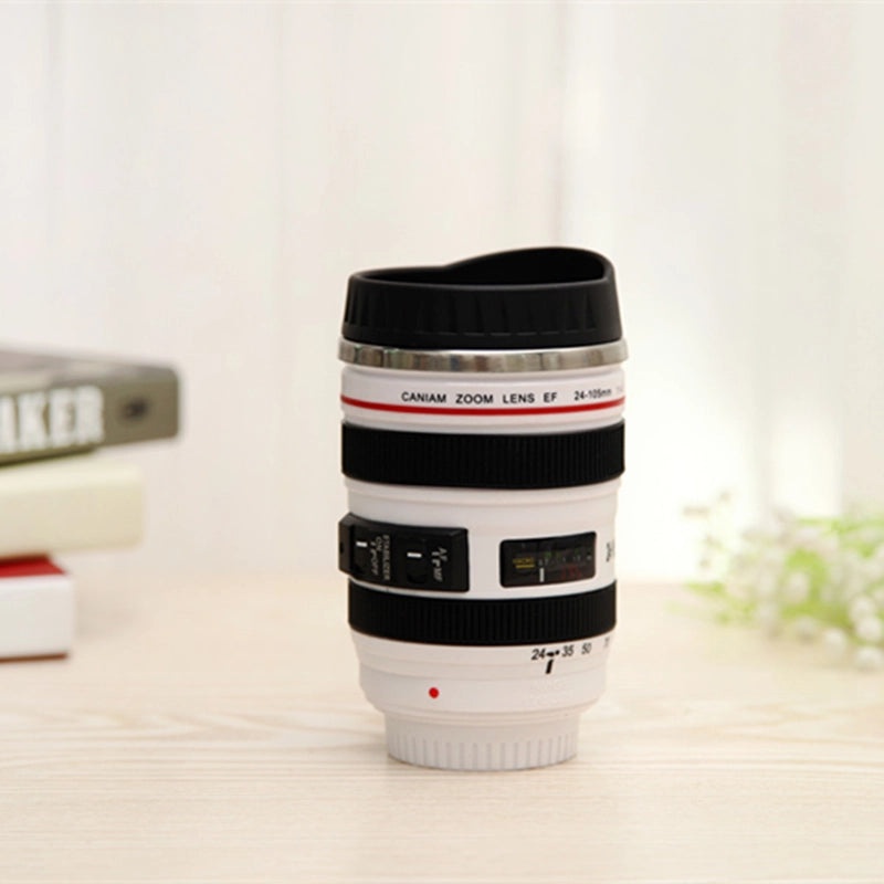 Casual SLR Lens Stainless Steel Travel Mug ABS Material | Drinkware & Mugs