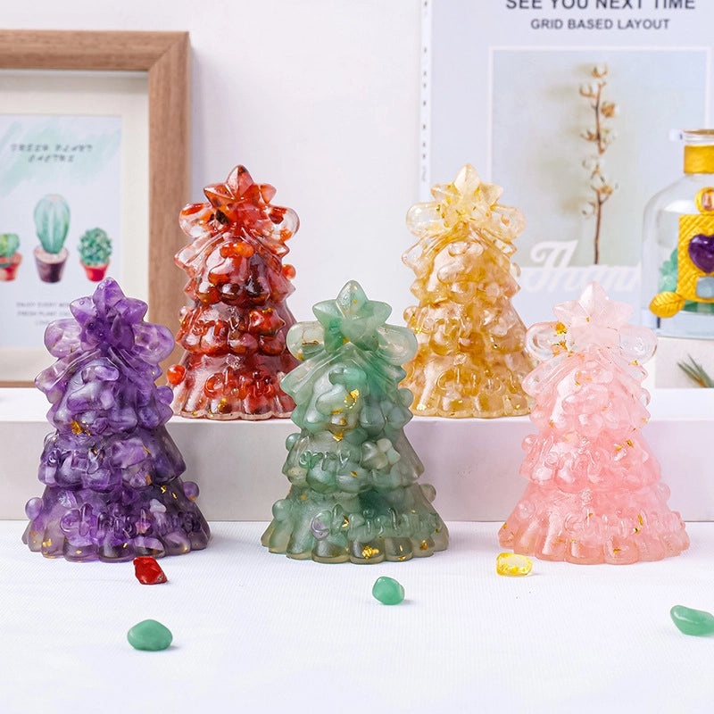 Christmas Resin Crystal Tree Decoration Modern Classic Style for Home and Table|Home Decor