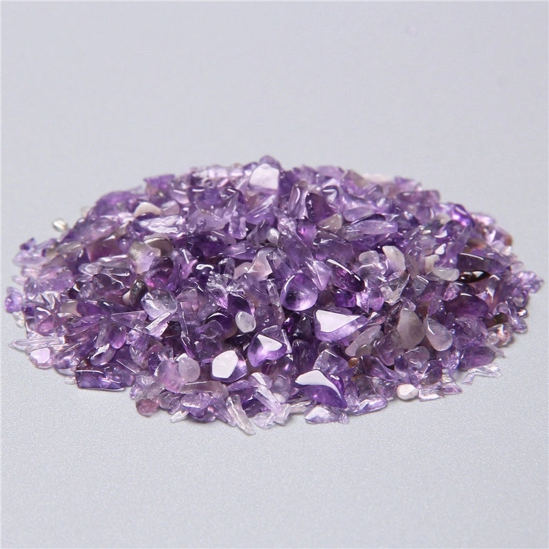 Natural Amethyst and Lapis Lazuli Crystal Gravel Powder for Aromatherapy and Polishing | Jewelry & Crystal Healing Stones