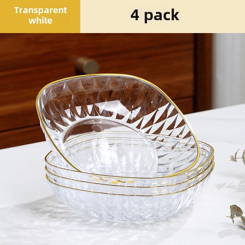 Light Luxury Transparent Premium Bone Dish for Dining Table | Tableware & Dining Accessories