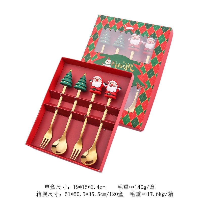 Festive Cartoon Stainless Steel Tableware Set for Kids|Kids Tableware & Dining Essentials