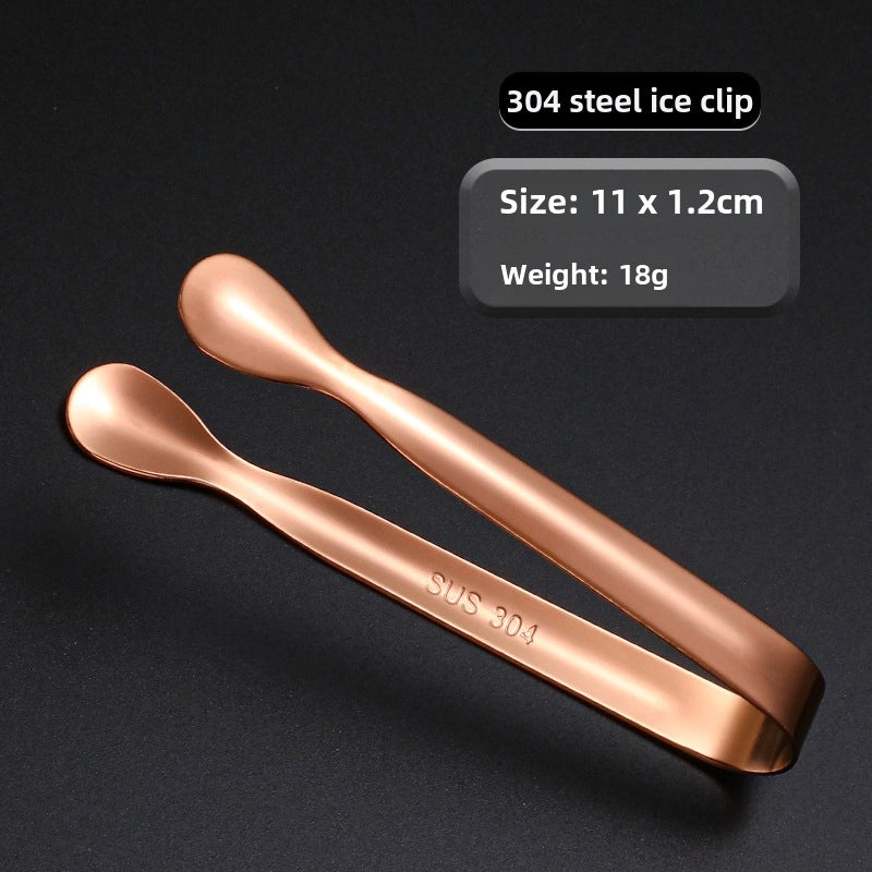 304 Stainless Steel Ice Tongs Thickened Metal Sugar Clip for Ice Blocks and Ice Grains|Kitchen Utensils & Tools