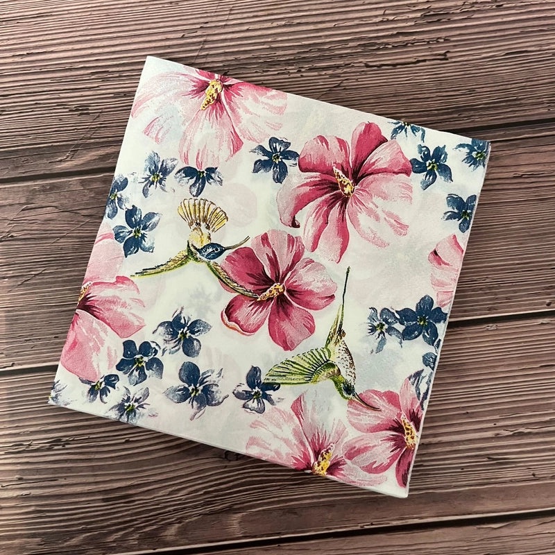 Rustic Floral Printed Wood Pulp Napkins|Home & Living > Kitchen & Dining > Paper Napkins