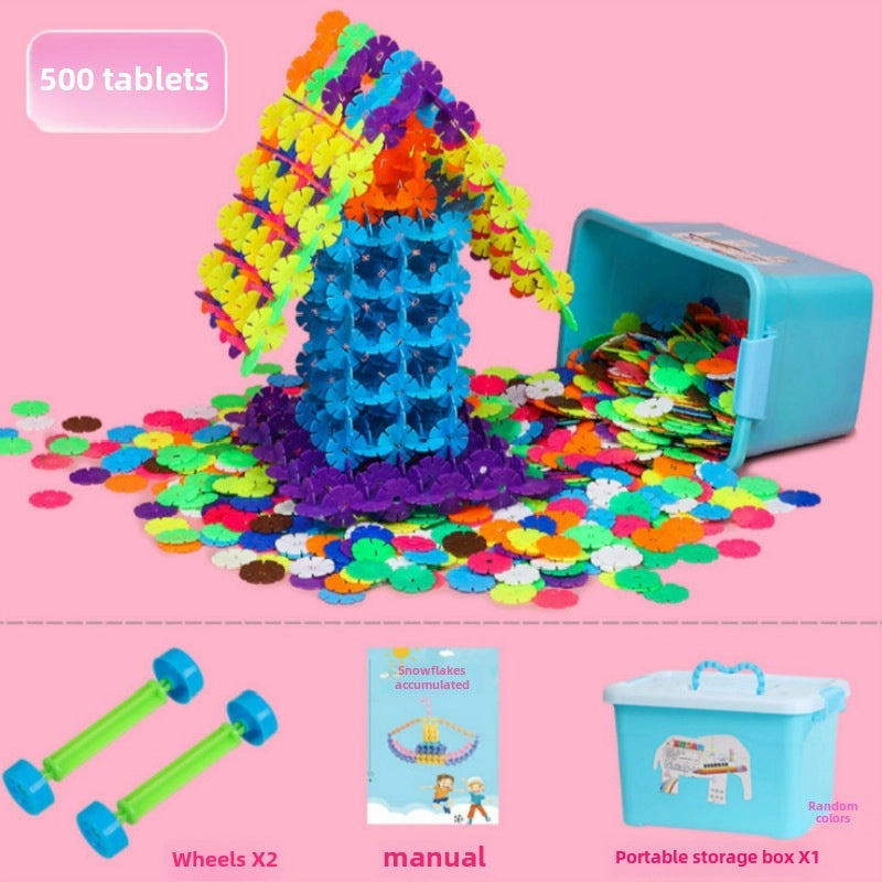 Snowflake Building Blocks for Kids Aged 3-6, Thickened Educational Puzzle Toys for Boys and Girls|Children's Educational Toys