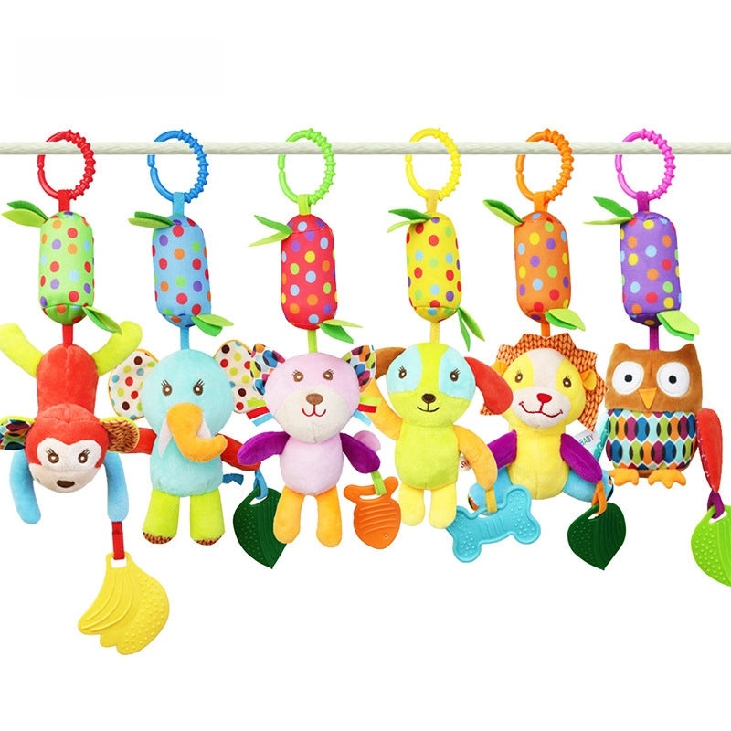 SKKBABY Baby Stroller Hanging Toy with Bell and Animal Wind Chime for 0-1 Year Olds|Baby Toys & Accessories