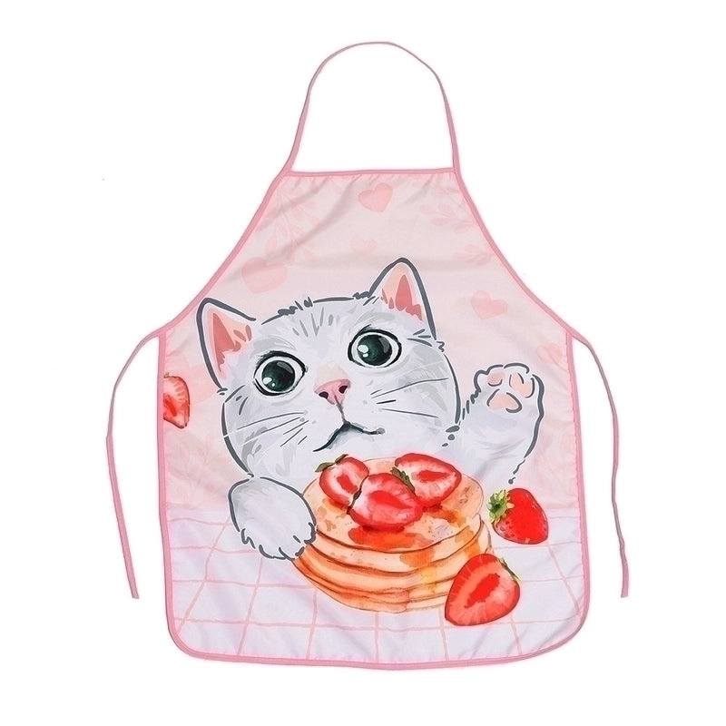 Fresh Cat Apron Decorations for Fabric Craft Printing | Kitchen Aprons & Party Props