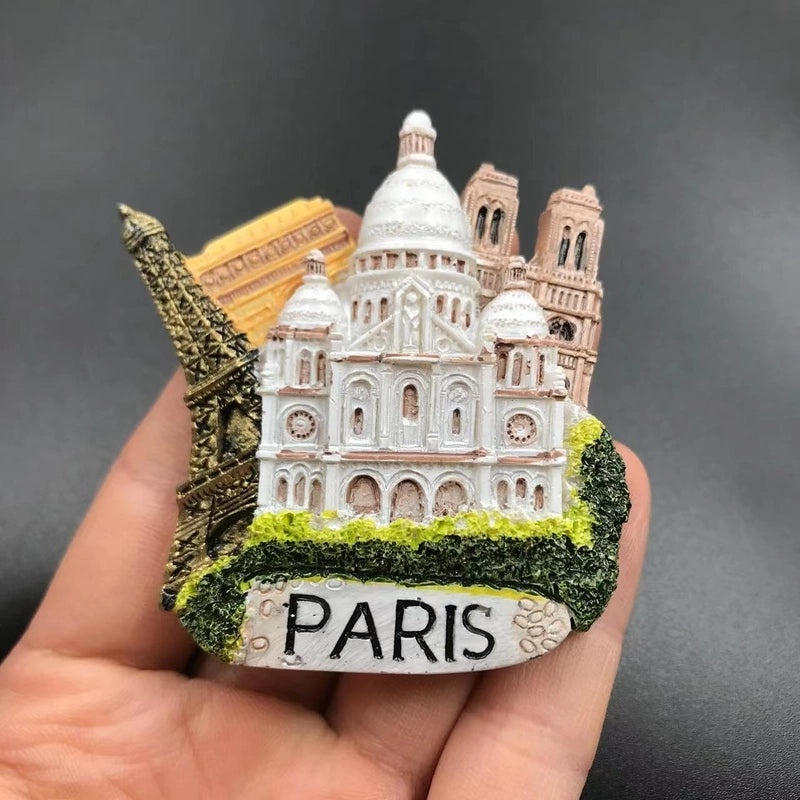 Washington USA Germany Swan Castle France Italy Syria Gulg Bell Magnetic Resin Refrigerator Magnet|Home Decor Magnets